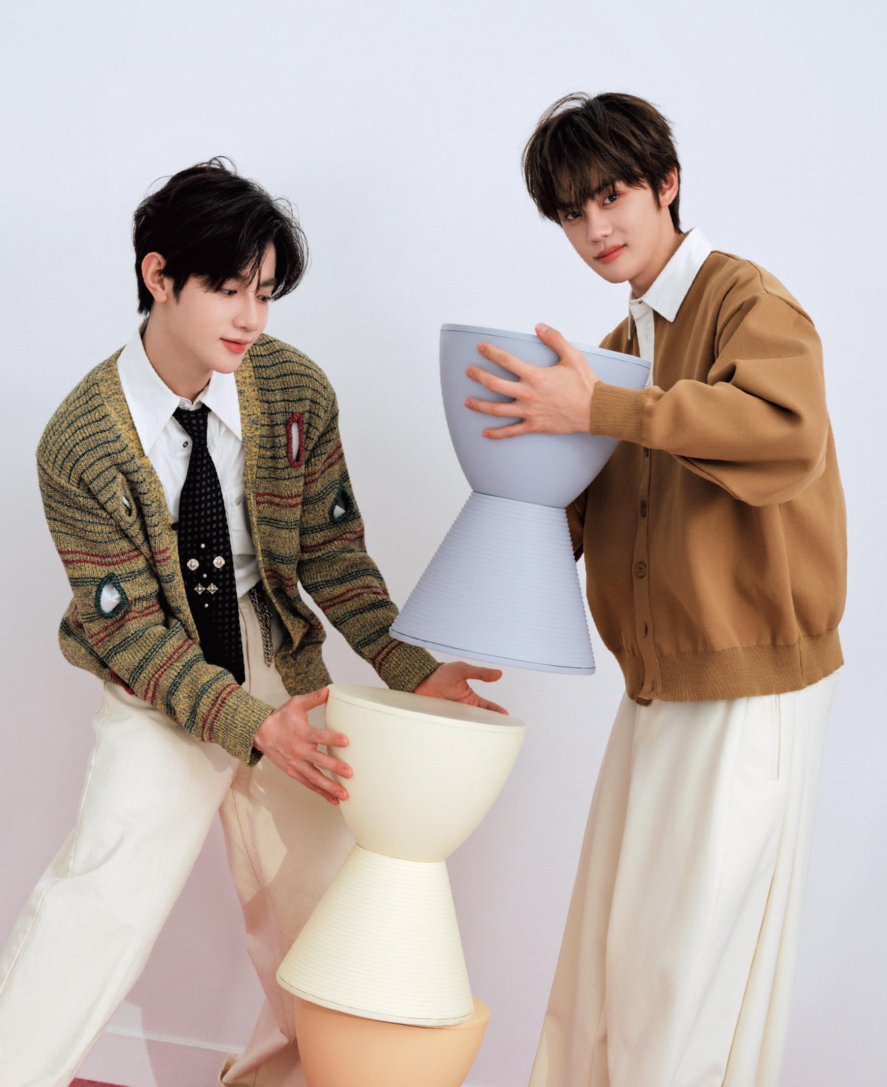 ZEROBASEONEの“チャンギュズ” ZHANG HAO×KIM GYU VIN「ミルクティー好きな二人でもあります」