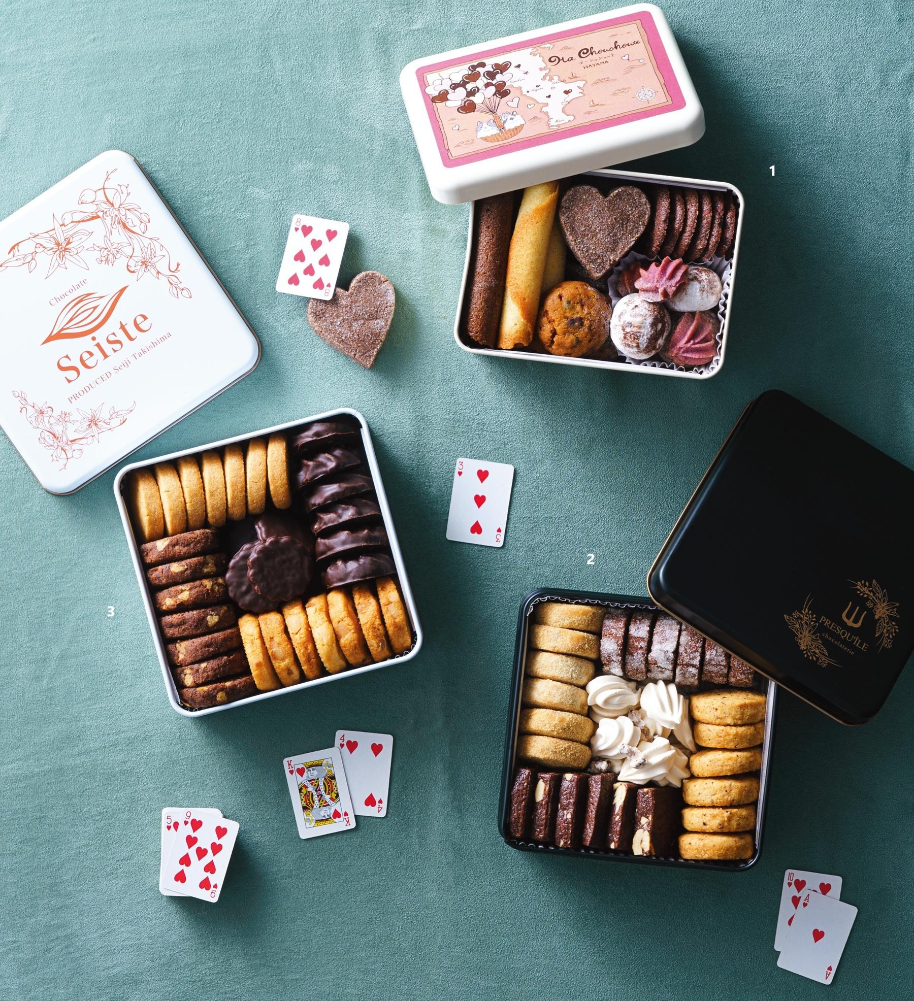 チョコレートの使い方に個性があふれる! トップパティシエが手がける“クッキー缶”3選